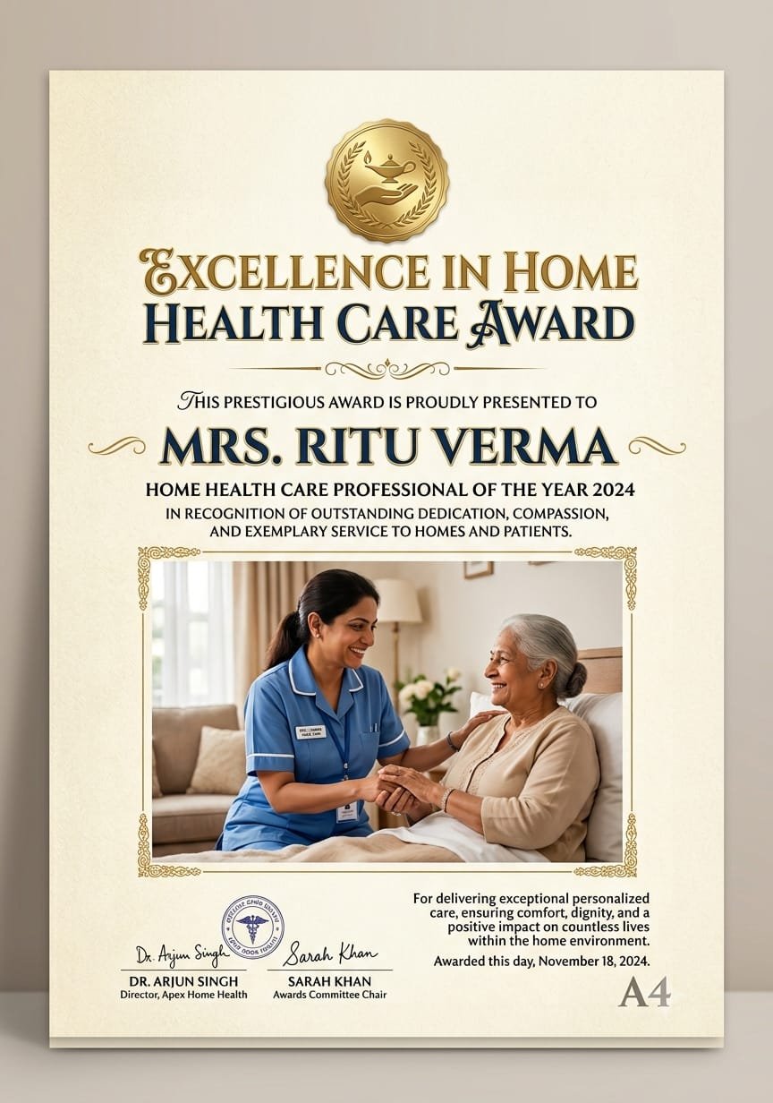 Excellence in Home Health Care award